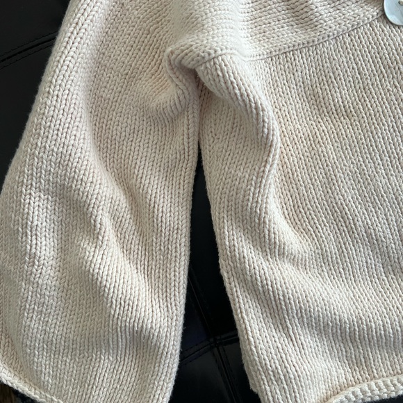 Pure Handknit 100% cotton, cream sweater - Picture 5 of 6